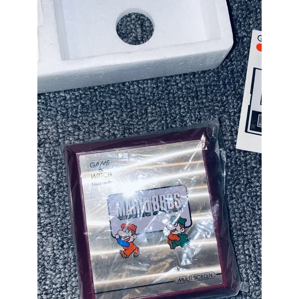 READ Vintage Nintendo Game and Watch Multi Screen Mario Bros. 1983 W/ Box & Ins